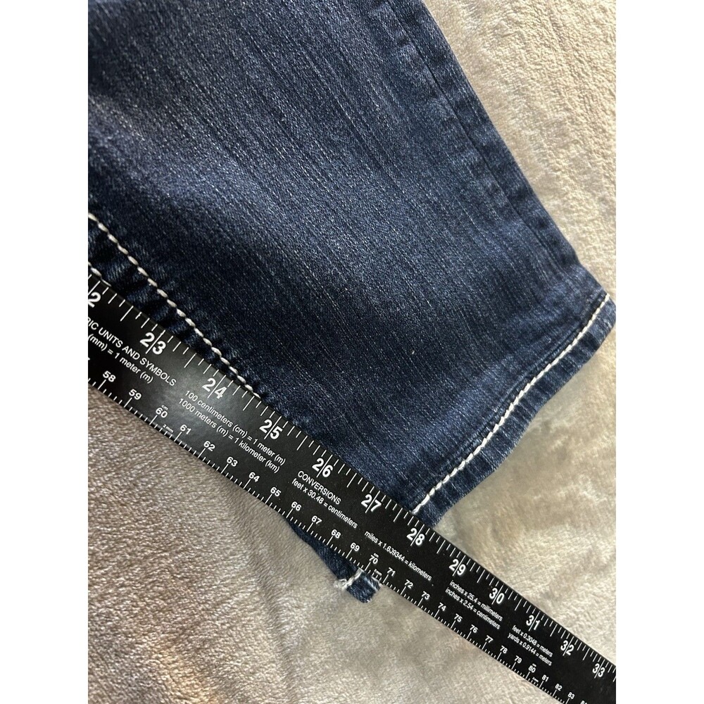 BKE Women's Payton Jeans Mid-Rise, Straight Leg, Denim Size 28 Regular - Picture 4 of 11